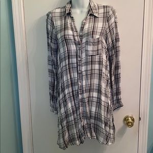 Black and white plaid dress size small